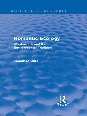 cover image of Romantic Ecology (Routledge Revivals)